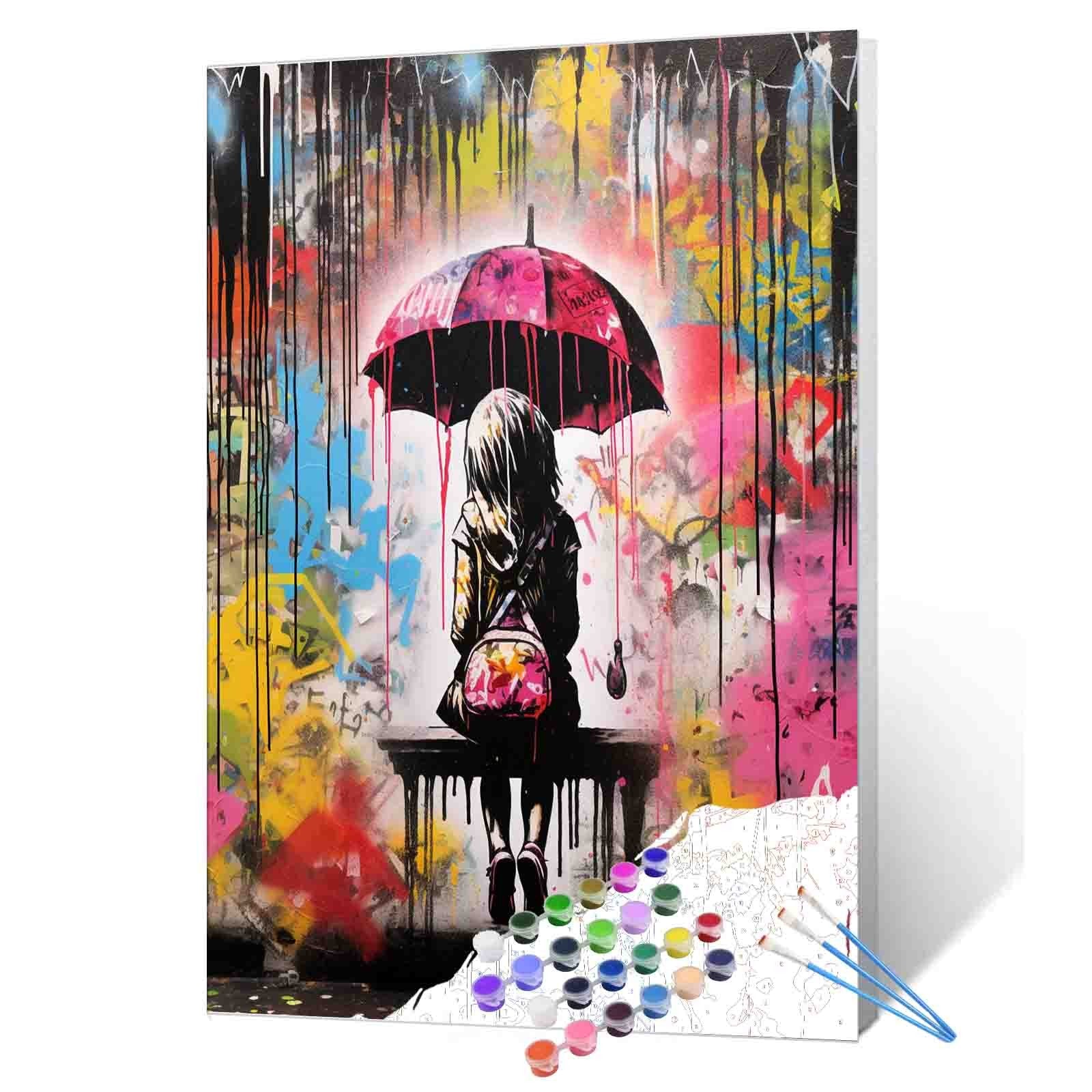 tucocoo-girl-pink-umbrella-malen-nach-zahlen-40x50-ohne-rahmen image 1