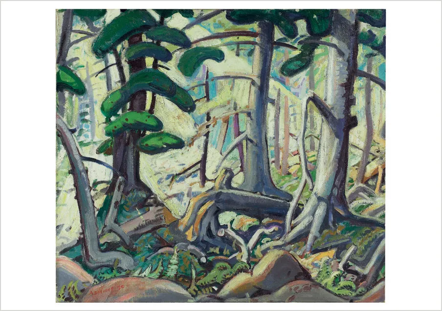 pomegranate-blank-notecards-arthur-lismer-sunlight-klappkarte-blanko-landschaft image 1