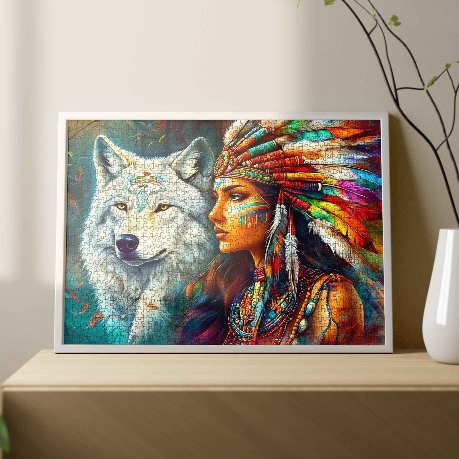 tucocoo-native-spirit-and-wolf-puzzle-1000-teile image 3