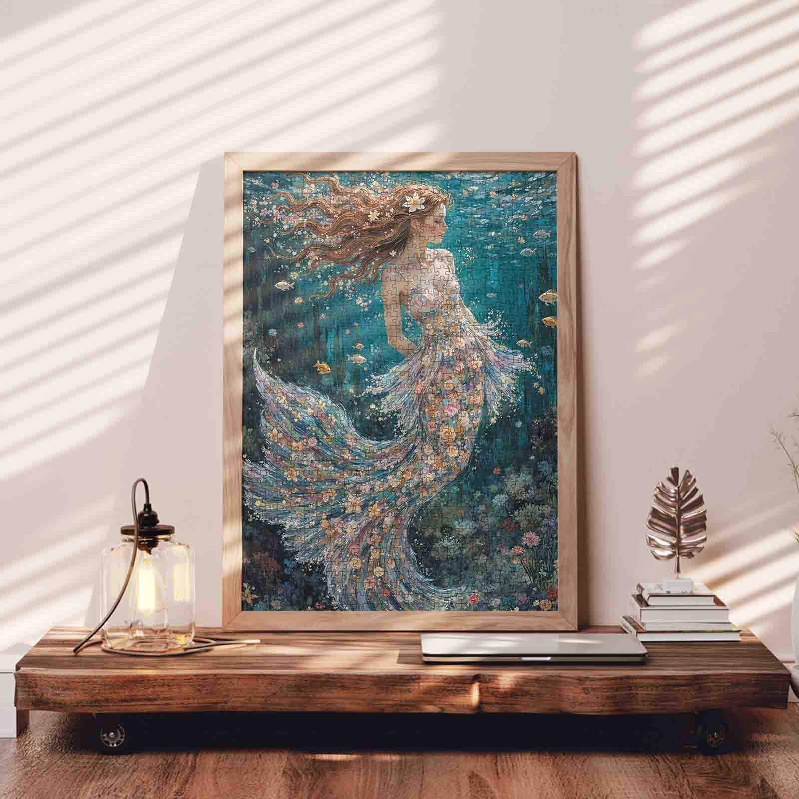 tucocoo-jigsaw-puzzles-graceful-mermaid-puzzle-1000-teile-meerjungfrau image 3