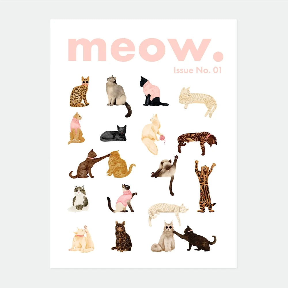 all-the-ways-to-say-meow-issue-poster-50x70-cm-katzenmotiv image 1