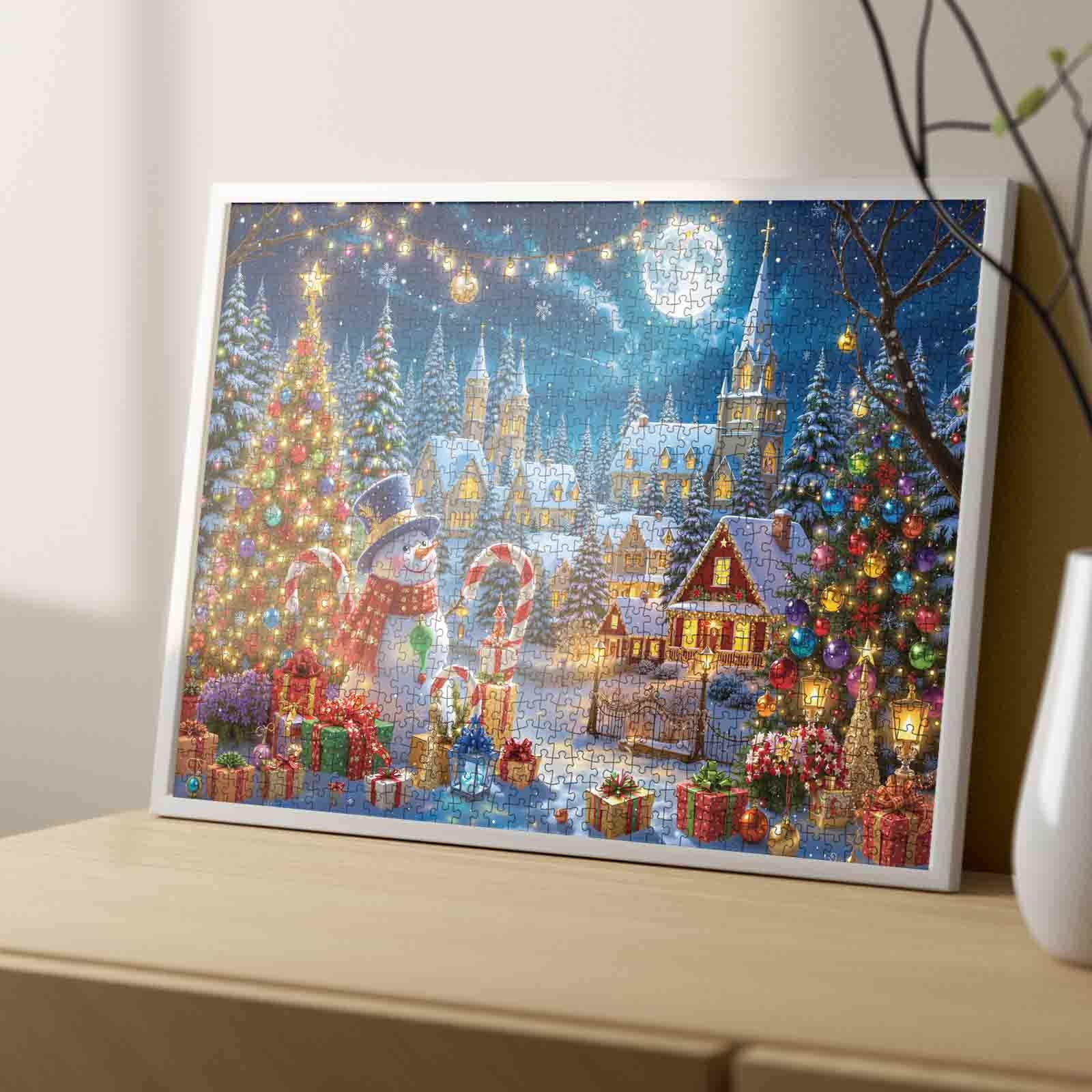 tucocoo-christmas-village-moonlight-puzzle-1000-teile-dorf image 4
