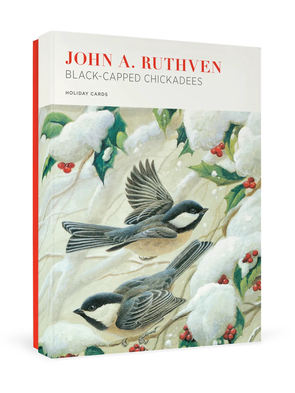 pomegranate-john-ruthven-chickadees-weihnachtskarten-set image 1