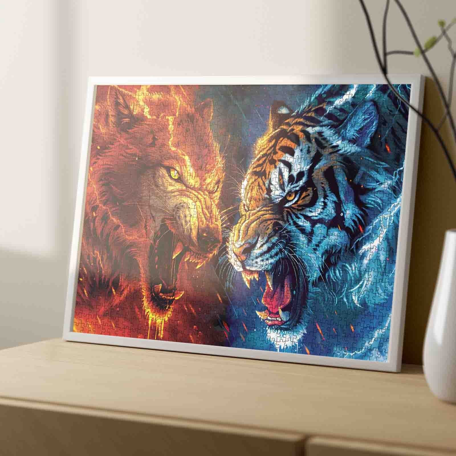 tucocoo-fire-and-ice-puzzle-1000-teile-wolf-tiger image 4