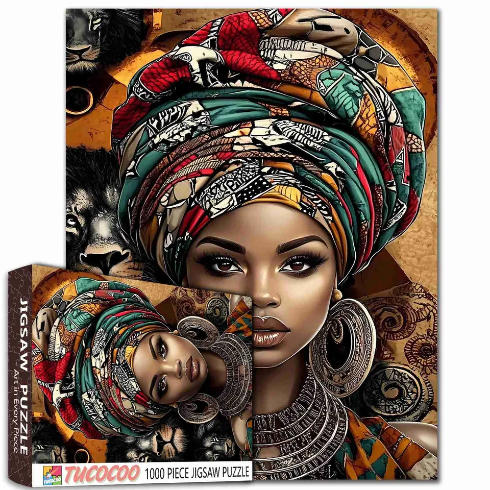 tucocoo-majestic-african-beauty-puzzle-1000-teile-portrait image 1