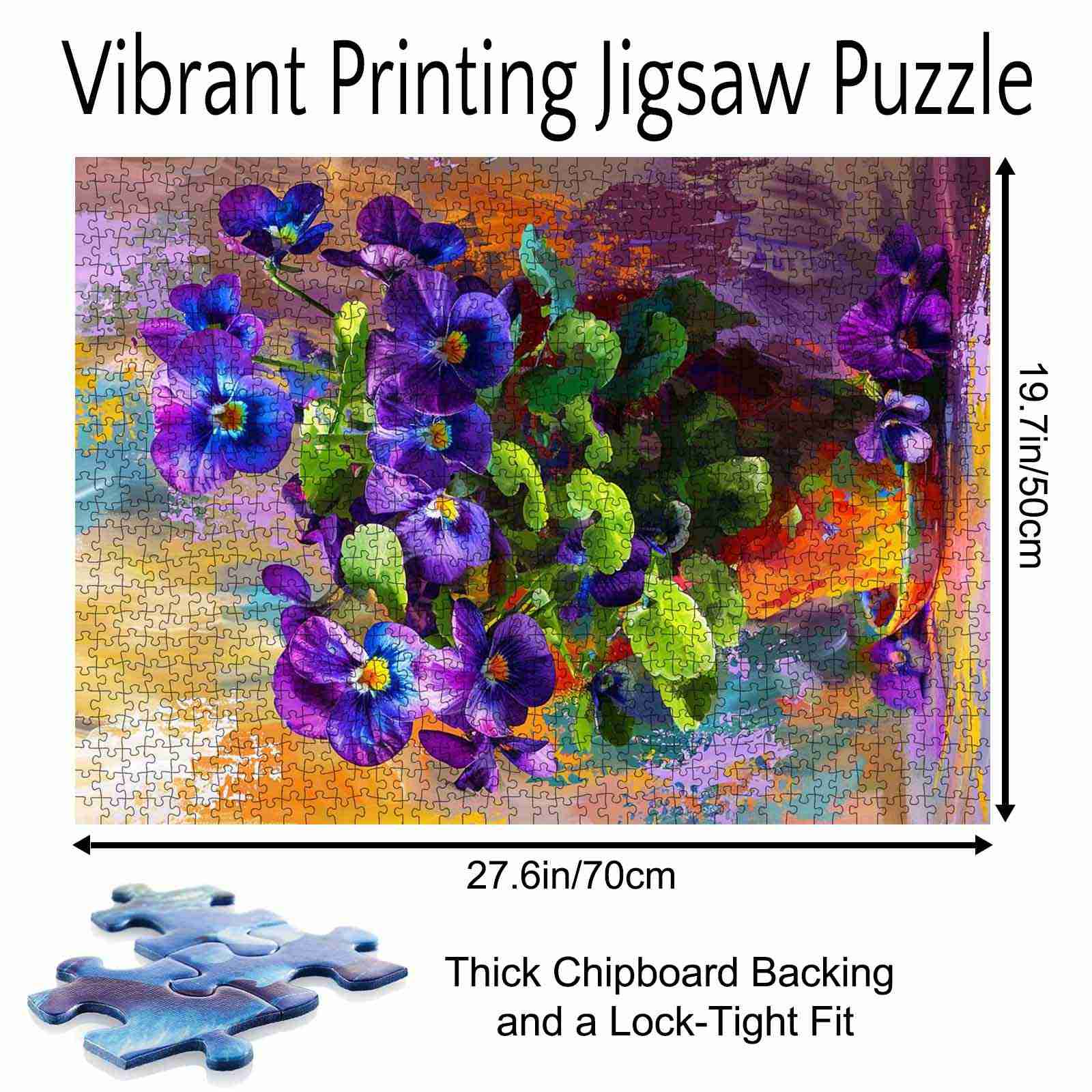tucocoo-african-violet-painting-puzzle-1000-teile-blumen image 5