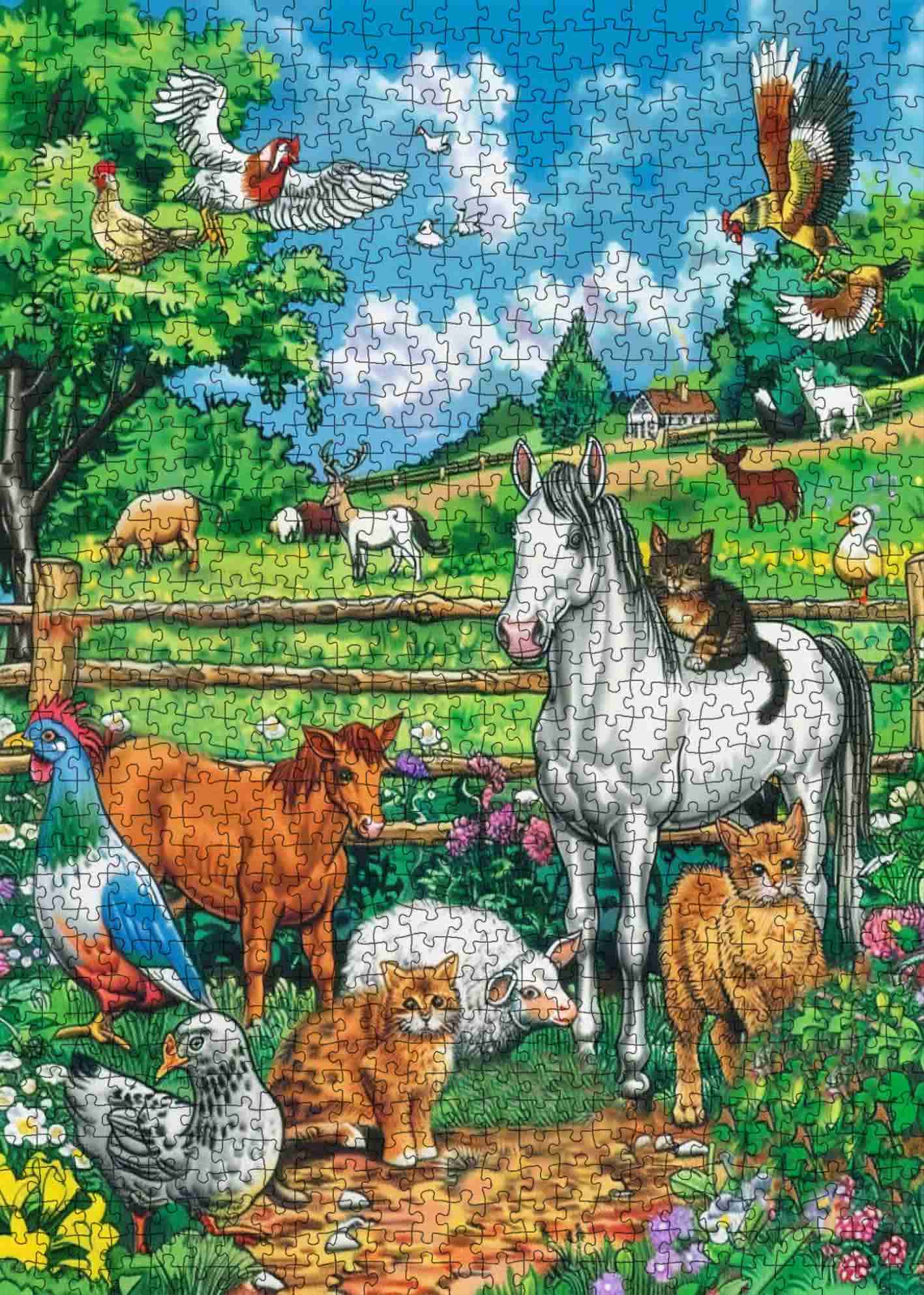 tucocoo-jigsaw-puzzles-peaceful-farm-morning-puzzle-1000-teile-bauernhof image 2