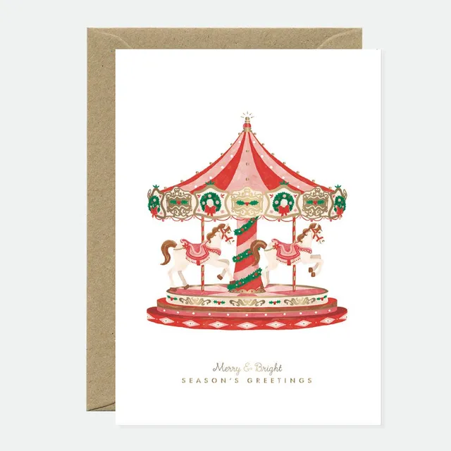 all-the-ways-to-say-carroussel-gru-karte-weihnachten-karussell-a6 image 1