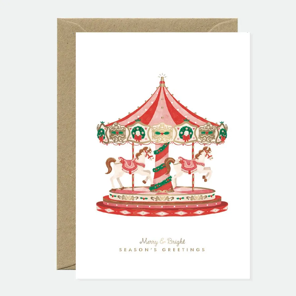 all-the-ways-to-say-carroussel-gru-karte-weihnachten-karussell-a6 image 1