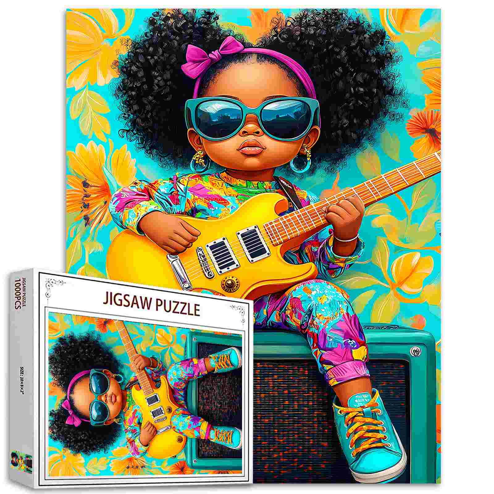 tucocoo-groovy-girl-guitar-puzzle-1000-teile-musik image 1