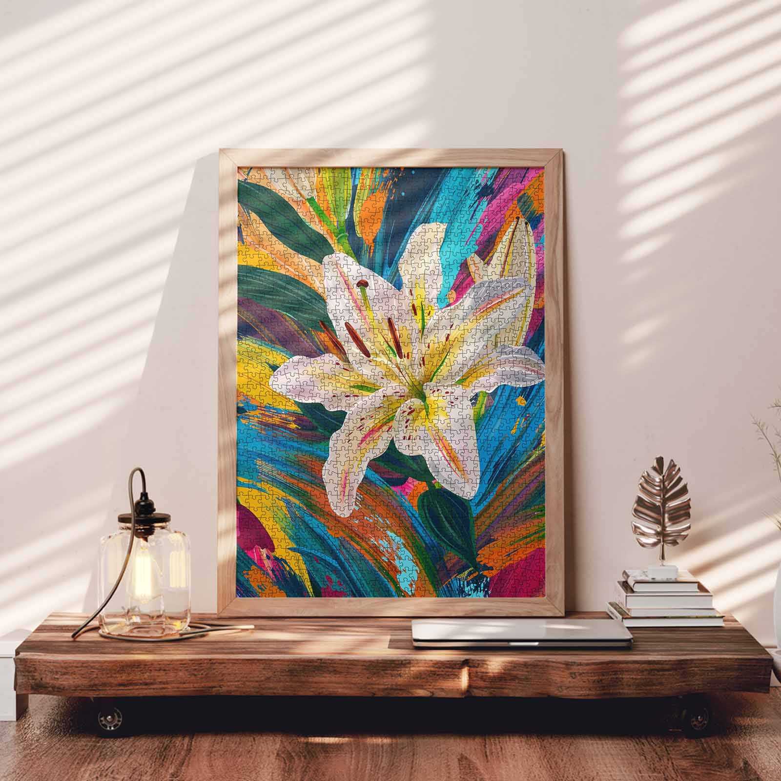 tucocoo-vivid-lily-bloom-puzzle-1000-teile-blumen-stillleben image 3