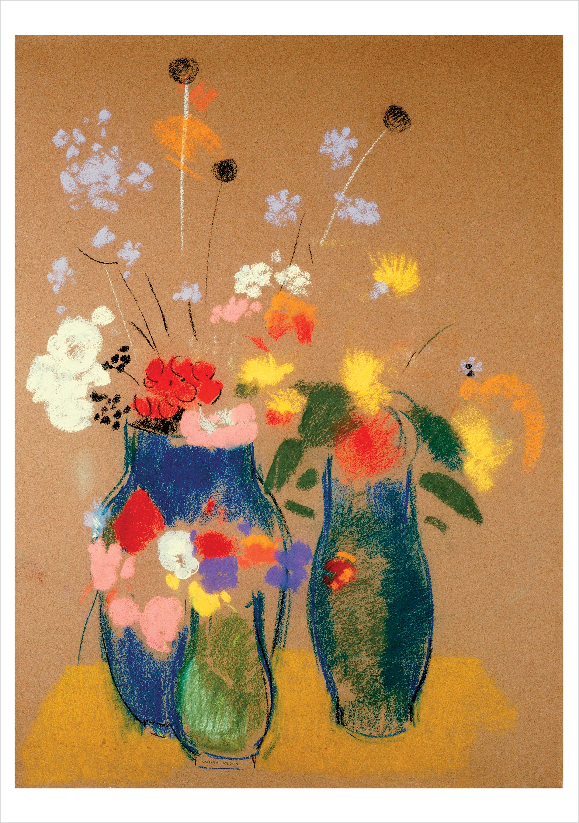 pomegranate-odilon-redon-three-vases-geburtstagskarte-blumen image 1