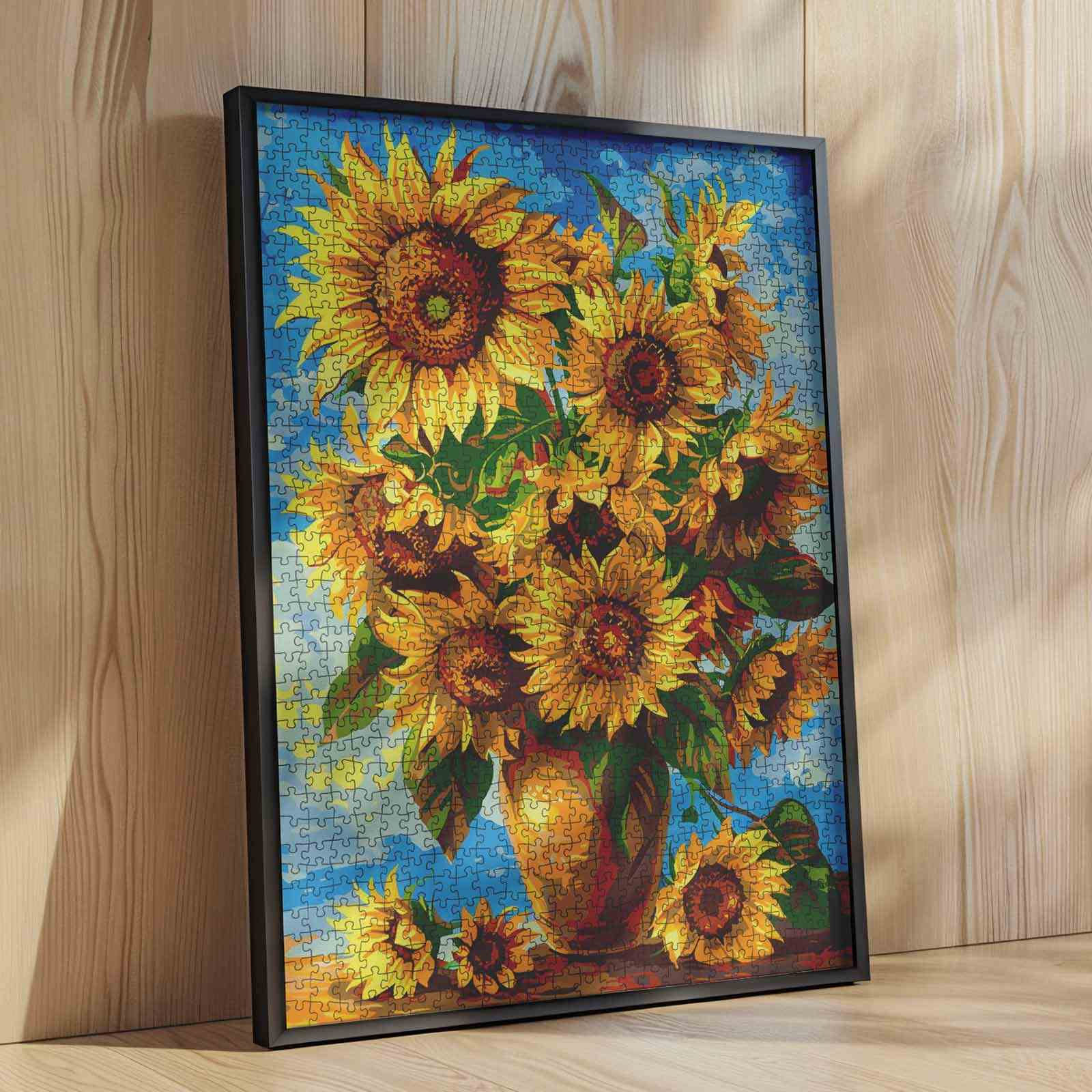 tucocoo-jigsaw-sunflowers-golden-vase-puzzle-1000-teile-blumen image 4