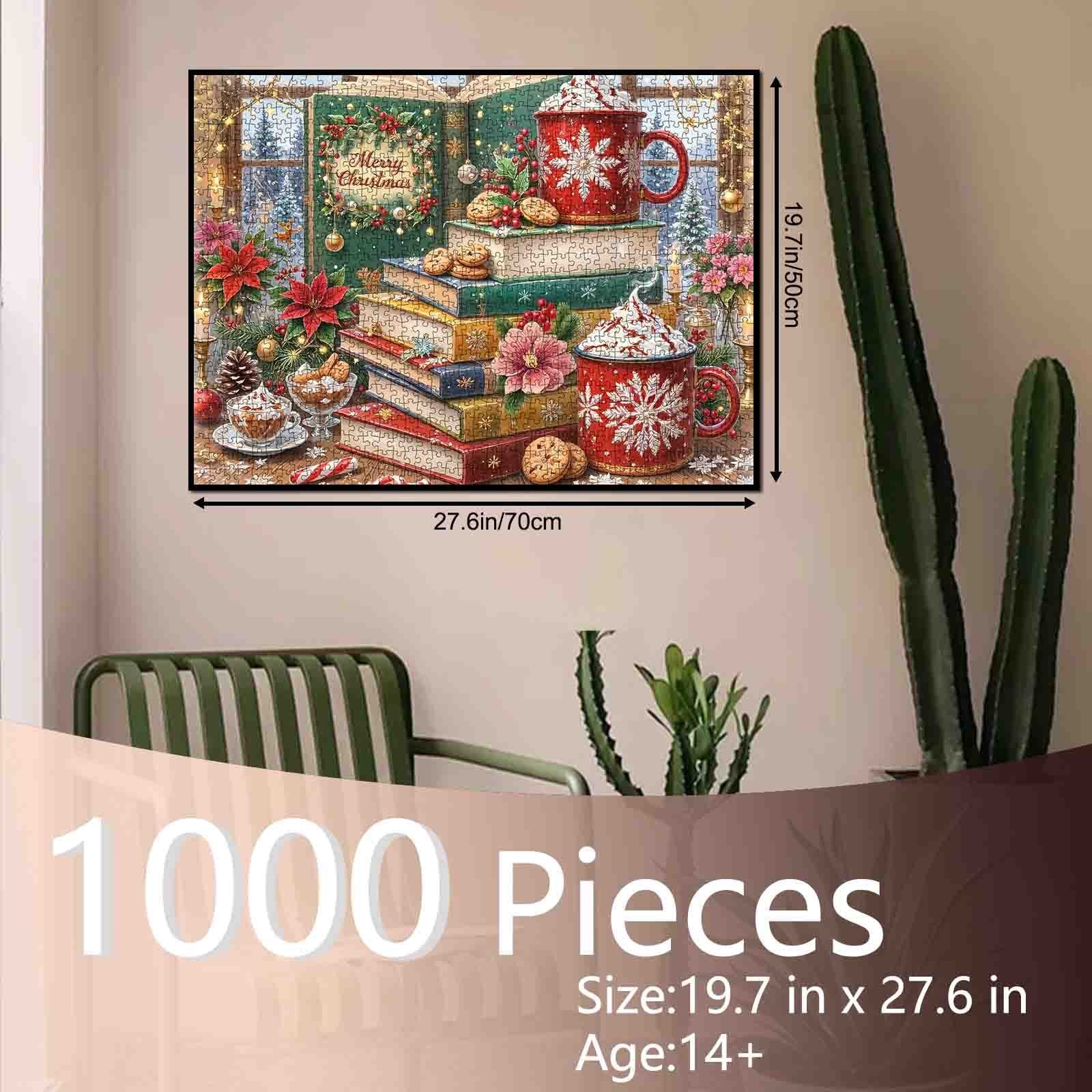 tucocoo-cozy-christmas-reading-corner-puzzle-1000-teile image 5
