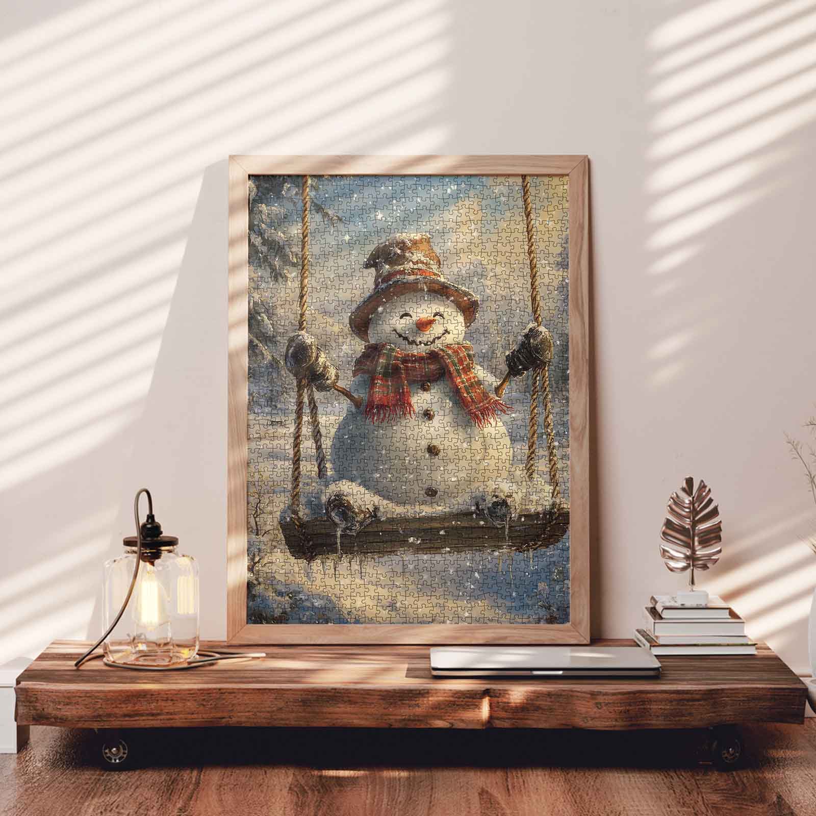 tucocoo-schaukelnder-schneemann-puzzle-1000-teile-weihnachten image 3