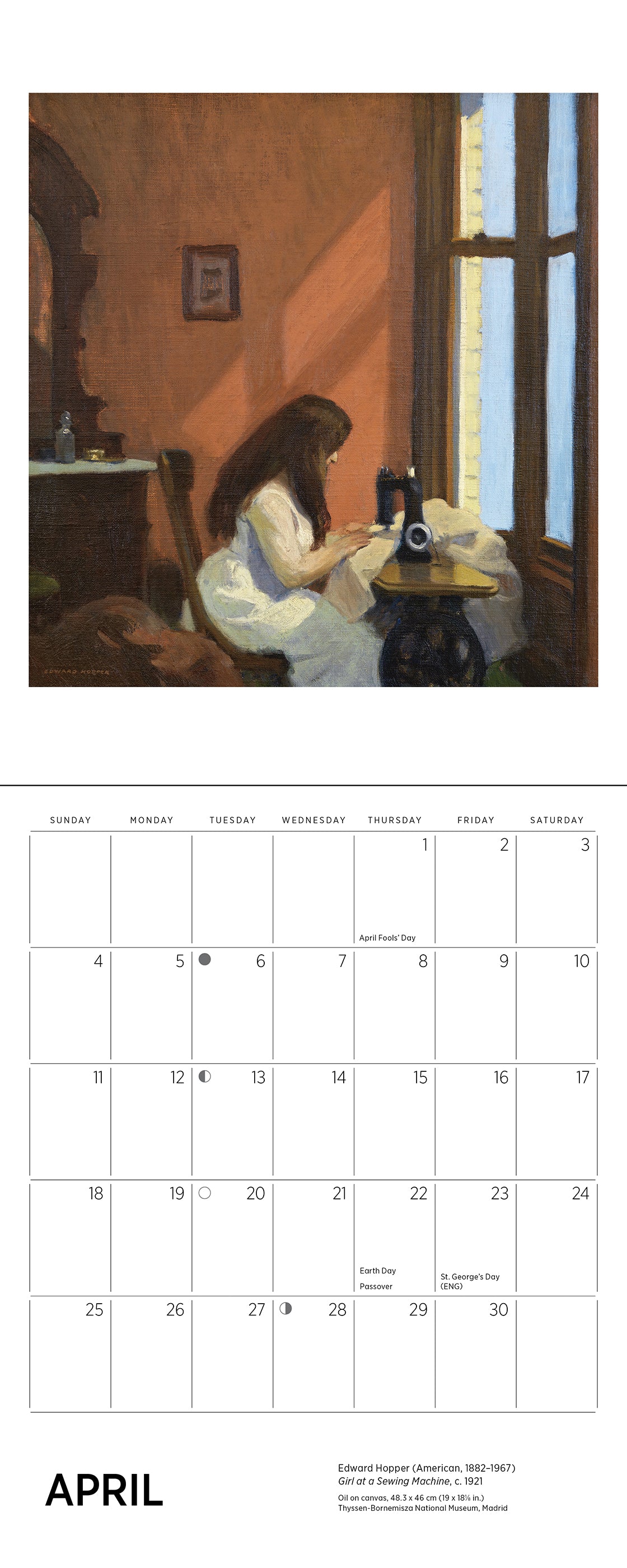 pomegranate-edward-hopper-2027-mini-wandkalender-amerikanische-kunst image 6
