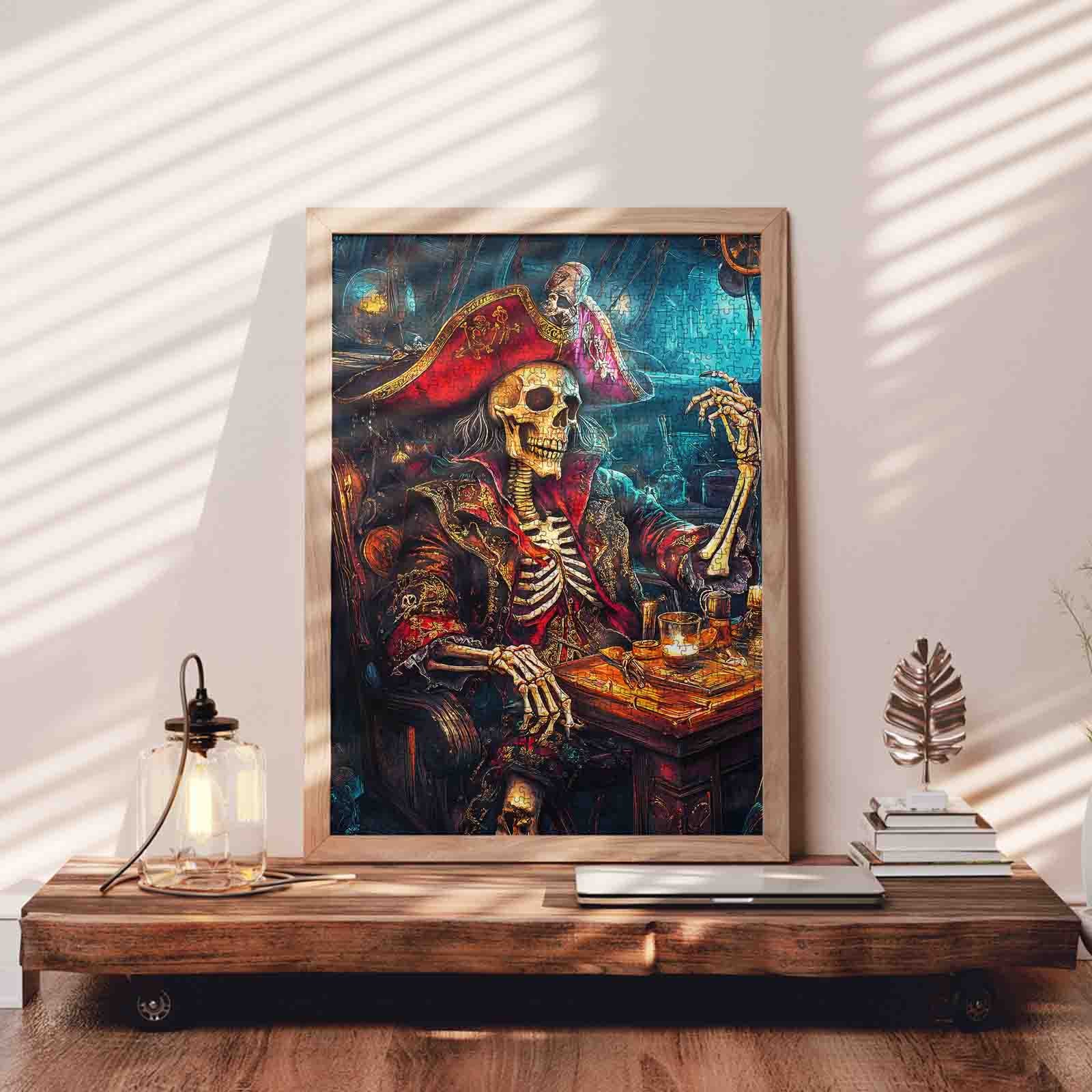tucocoo-skeleton-pirate-captain-treasure-cabin-puzzle-1000-teile image 3