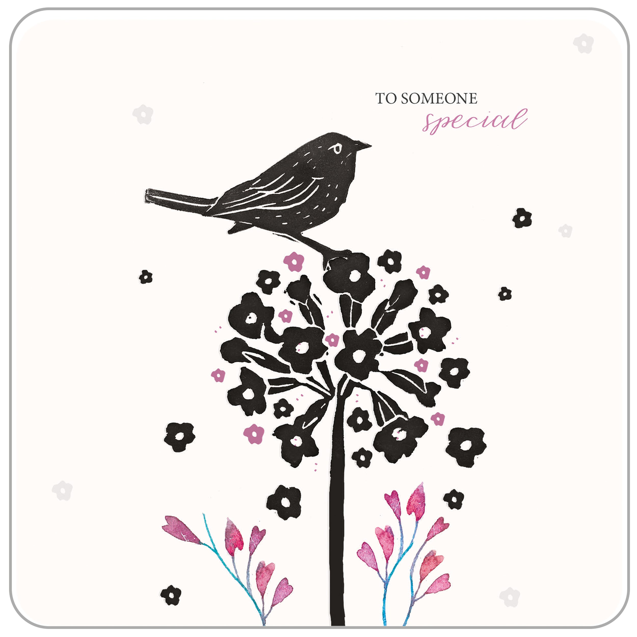 otter-house-brush-ink-bird-grusskarte-vogel-linolschnitt image 1