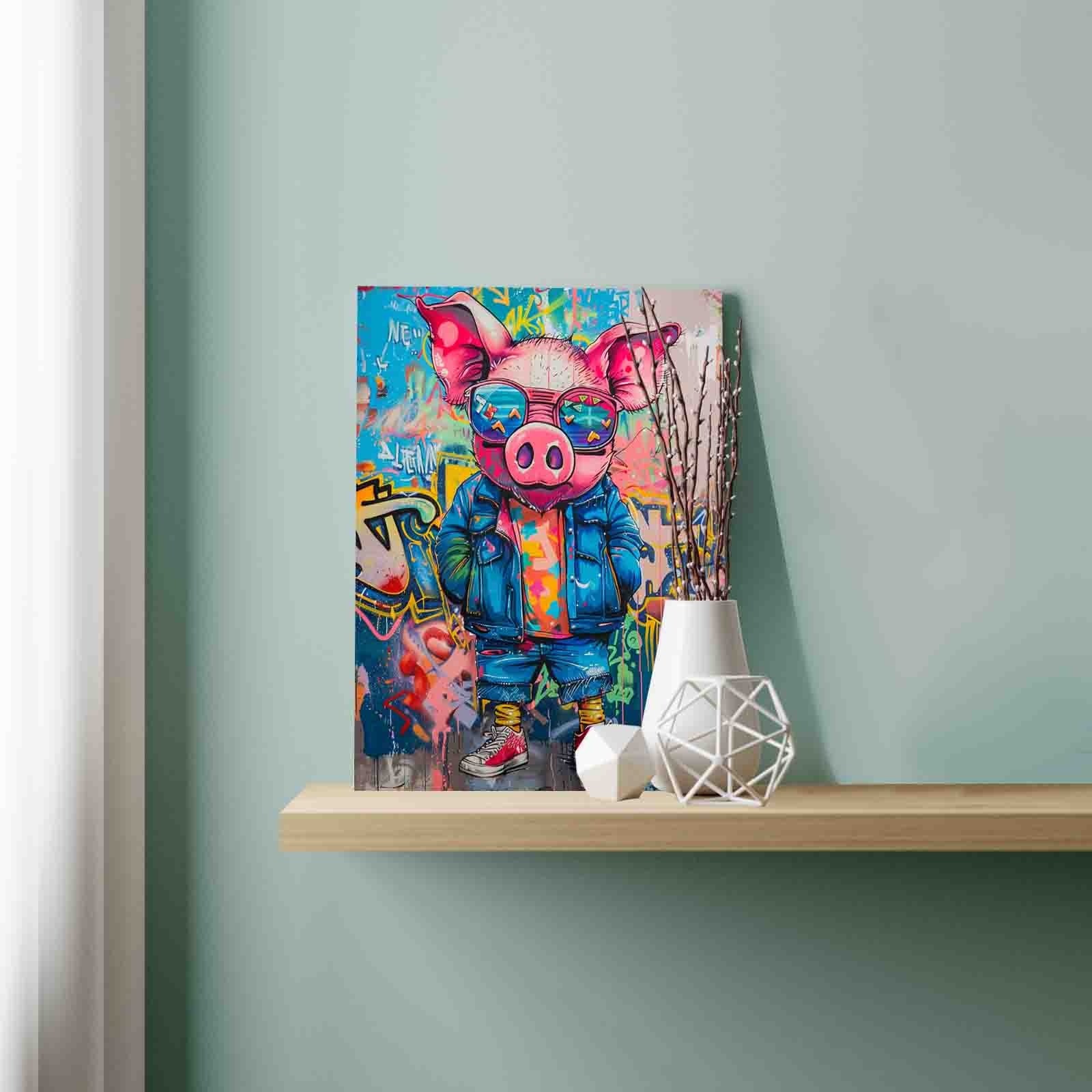 tucocoo-cooles-graffiti-schwein-malen-nach-zahlen-40x50-tiere image 3