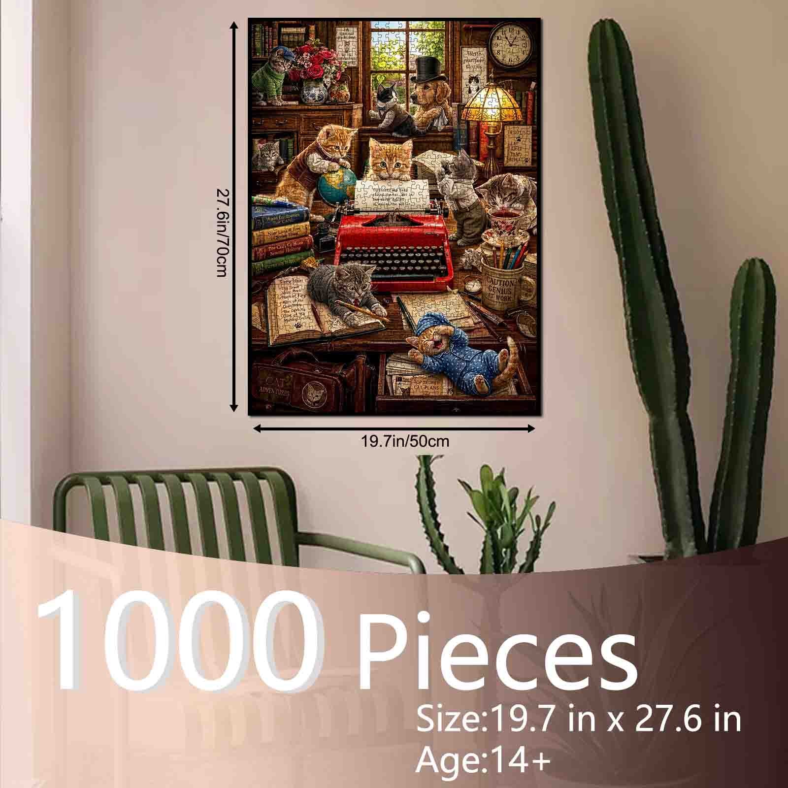 tucocoo-cats-literary-society-writing-club-puzzle-1000-teile image 5