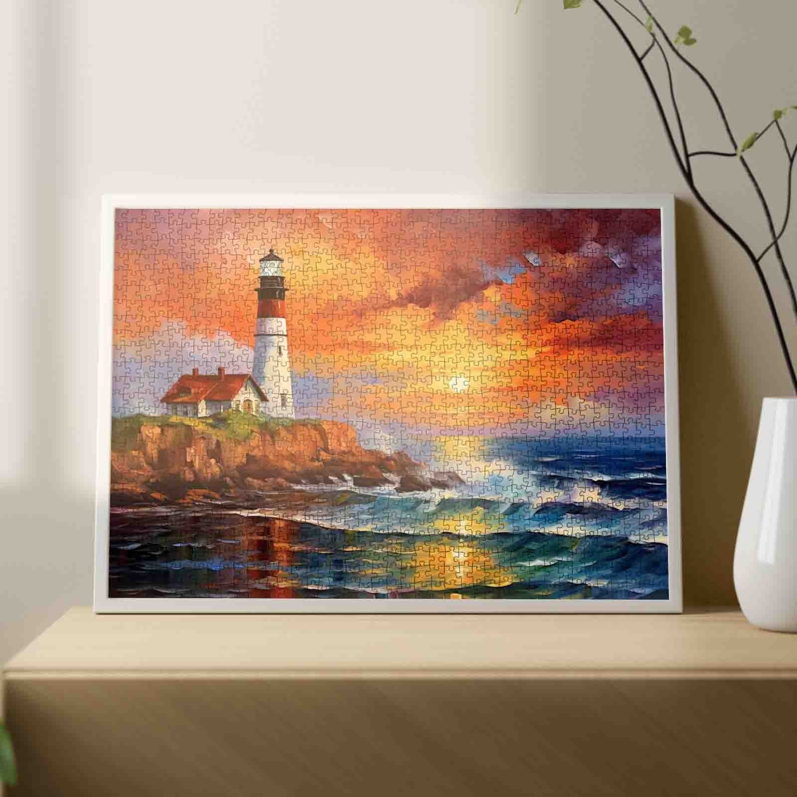 tucocoo-lighthouse-seascape-portland-headlight-puzzle-1000-teile-leuchtturm image 3