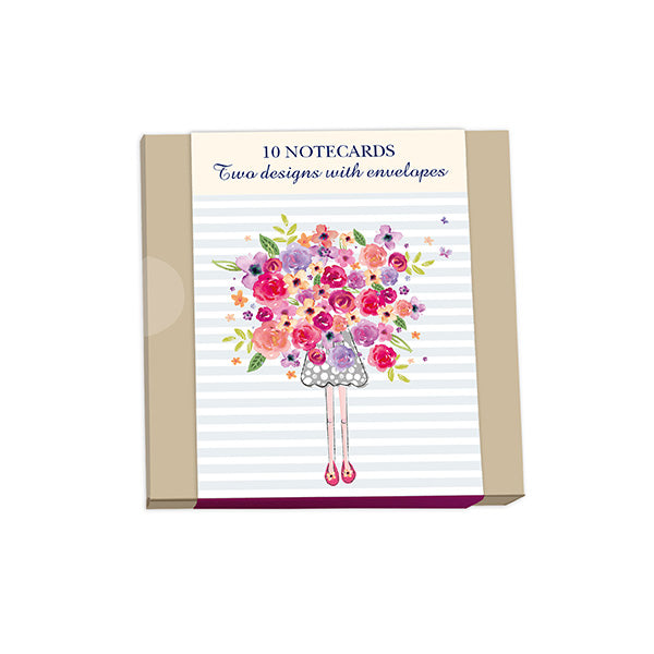 otter-house-pretty-flowers-briefkarten-10-st-ck image 1