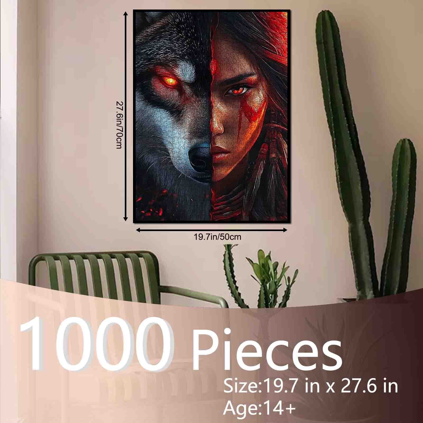 tucocoo-wolf-spirit-warrior-puzzle-1000-teile-portrait image 5