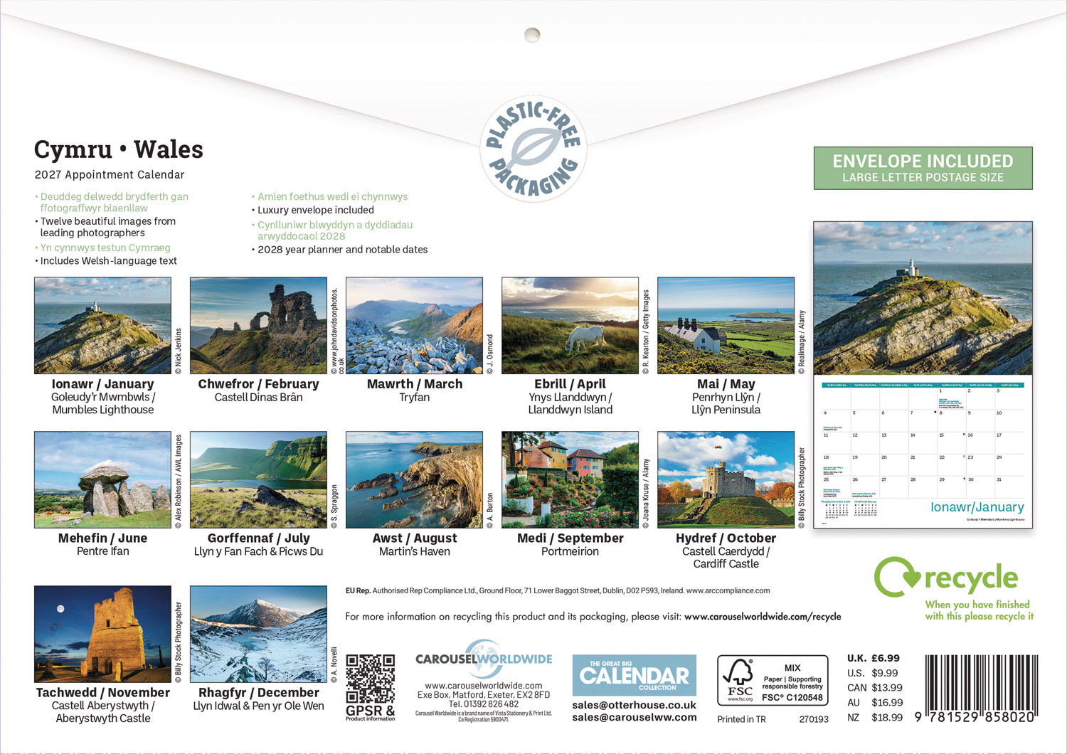 wales-a4-kalender-2027-wandkalender-monatsbilder-regional image 2