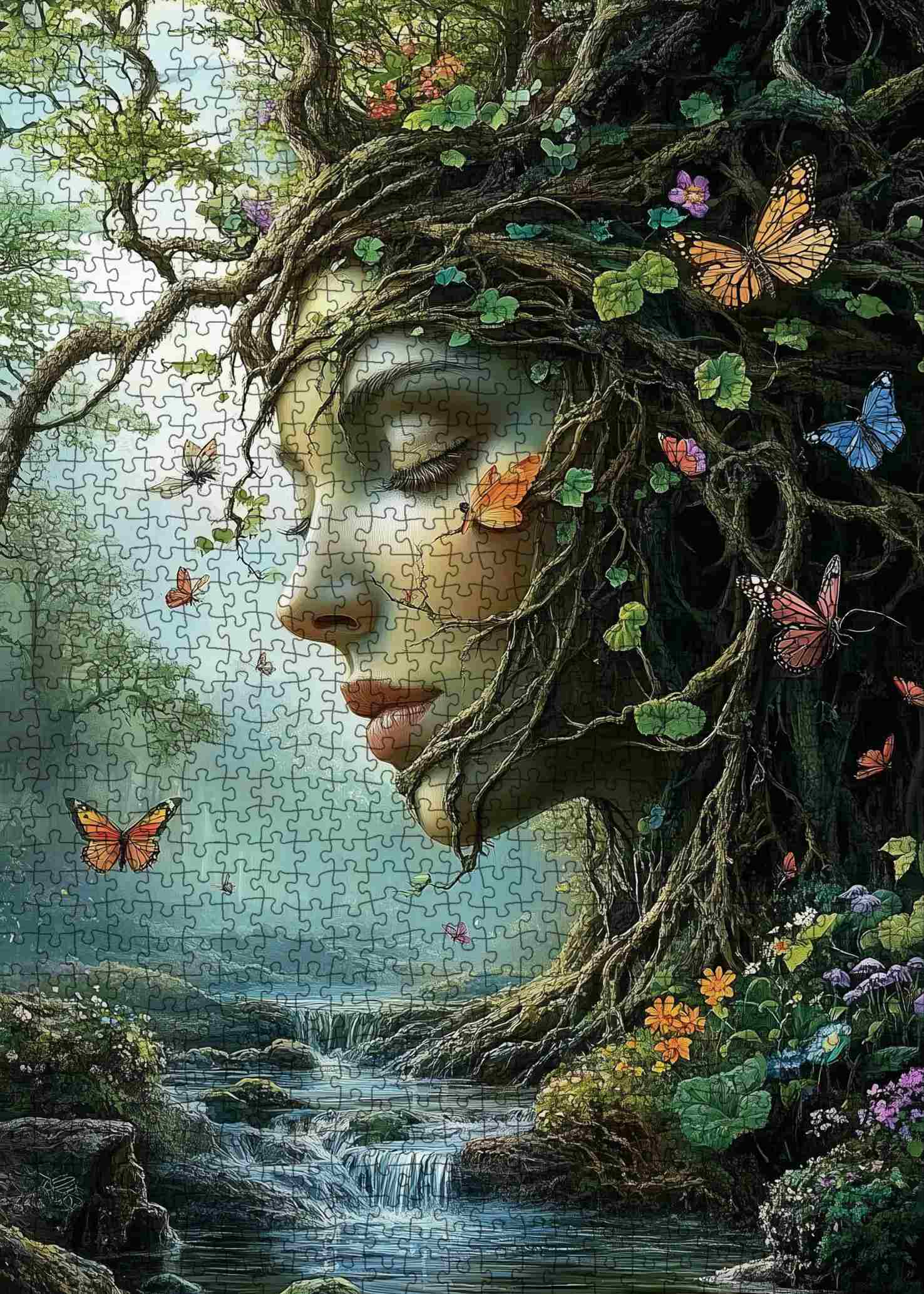 tucocoo-nature-spirit-awakening-puzzle-1000-teile-wald image 2