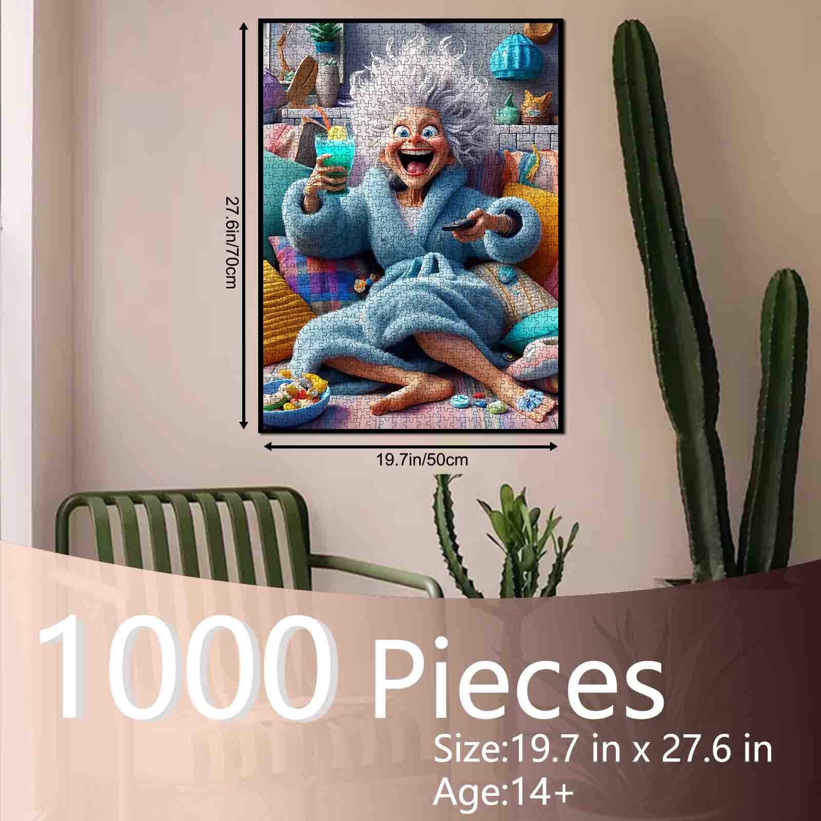 tucocoo-cozy-chaos-granny-puzzle-1000-teile-lustig image 5