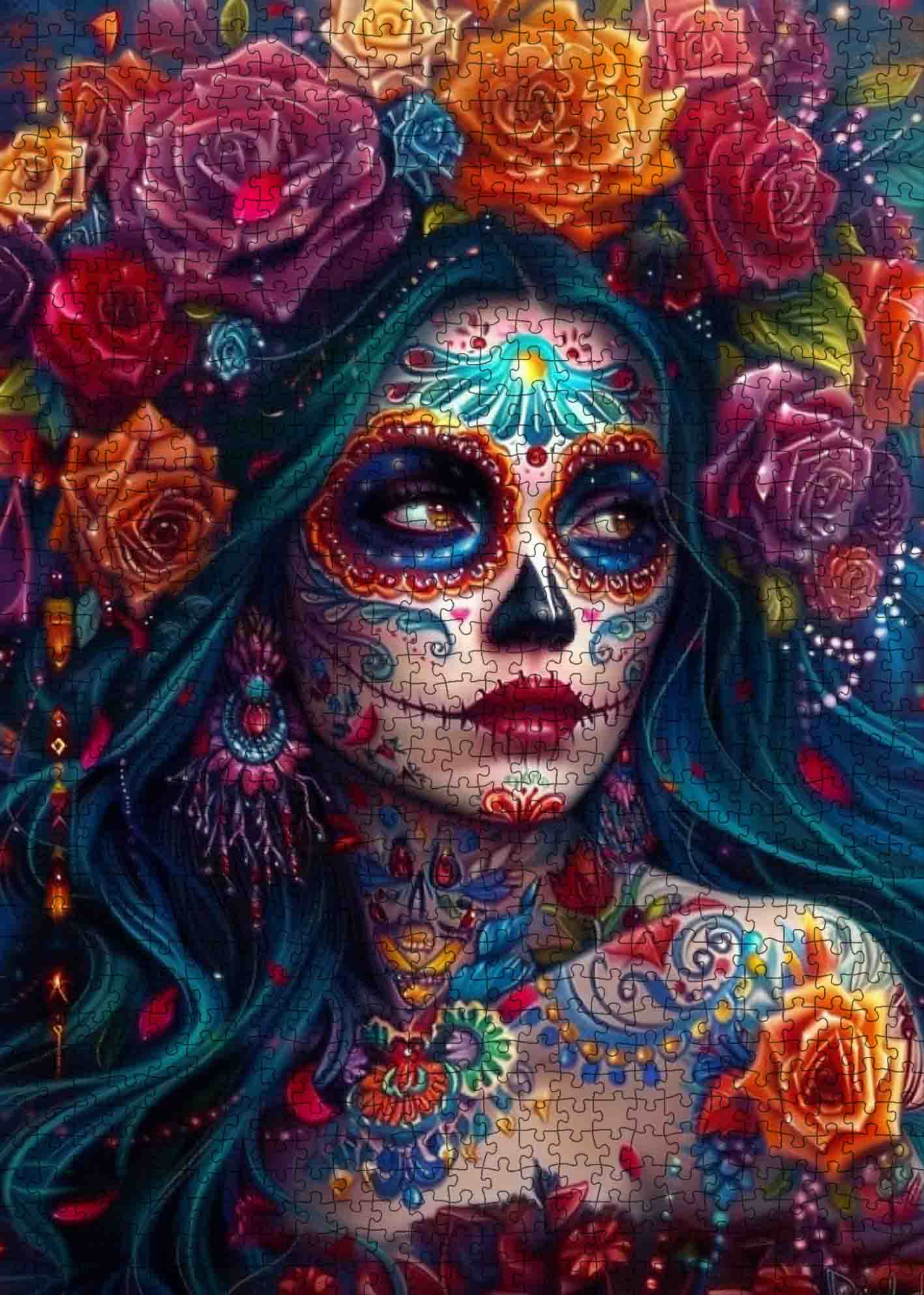 tucocoo-day-of-the-dead-woman-puzzle-1000-teile-portr-t image 2