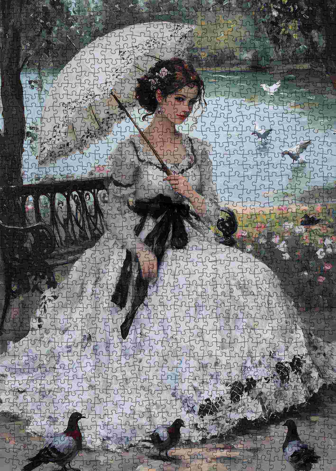 tucocoo-victorian-elegance-by-the-lake-puzzle-1000-teile-dame image 2