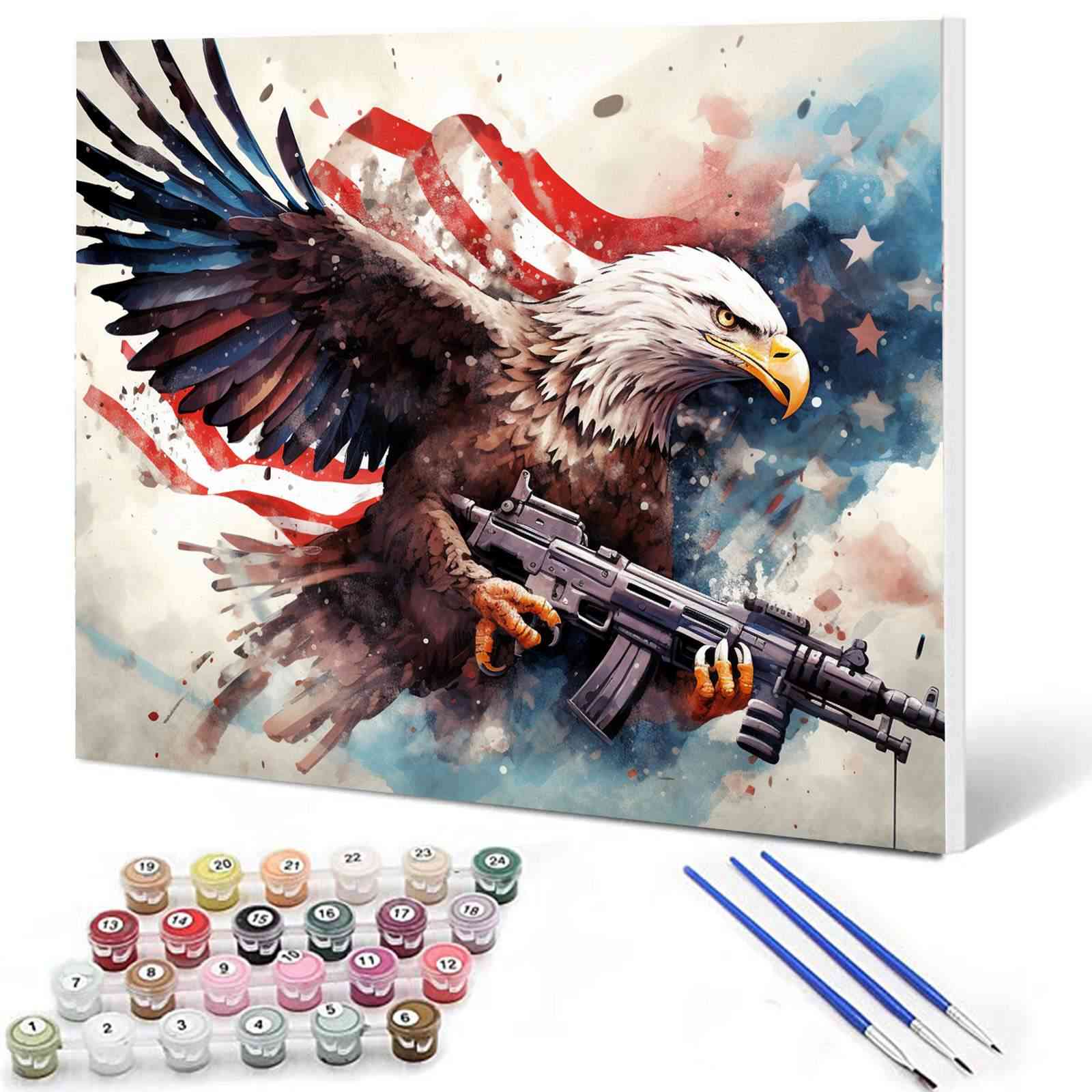 tucocoo-bald-eagle-holding-rifle-malen-nach-zahlen-40x50cm-adler image 1