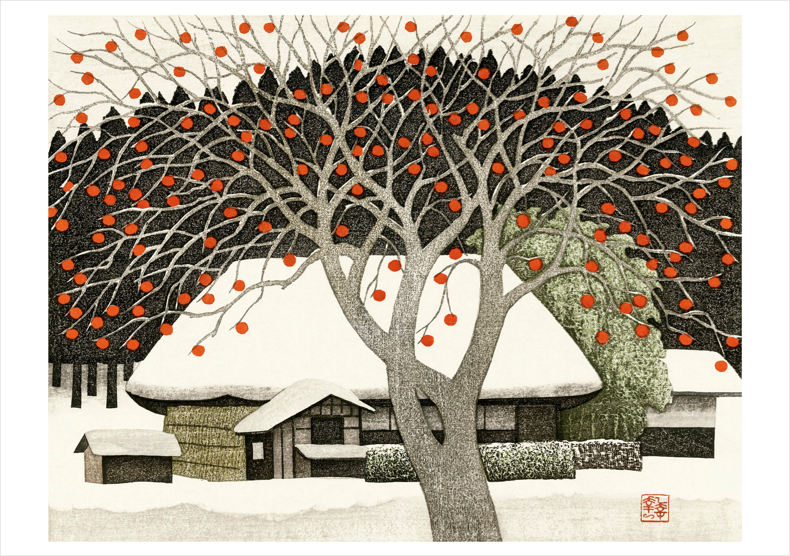 pomegranate-ohtsu-persimmons-holiday-cards-weihnachtskarten image 2