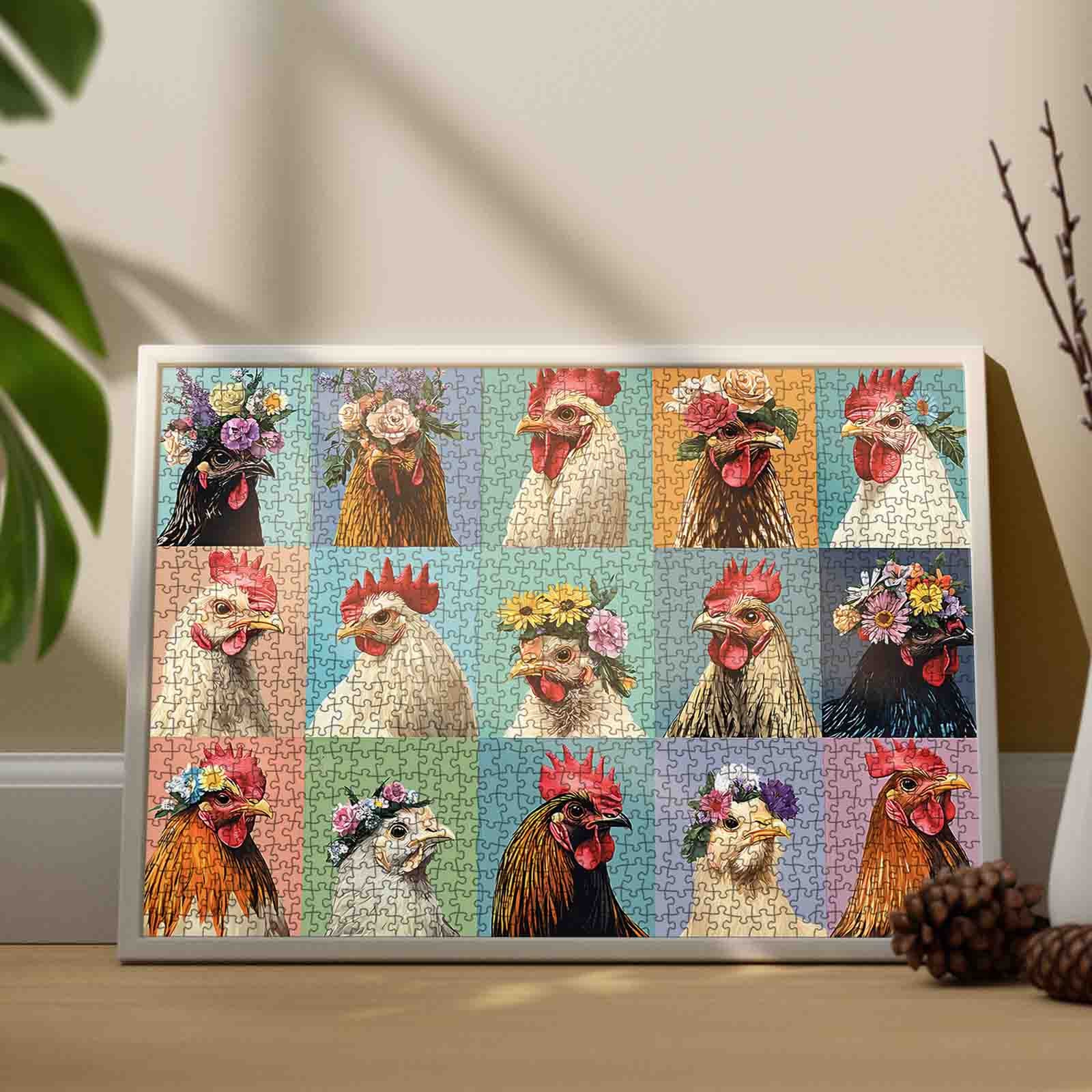 tucocoo-flower-crown-chickens-puzzle-1000-teile-h-hner image 3