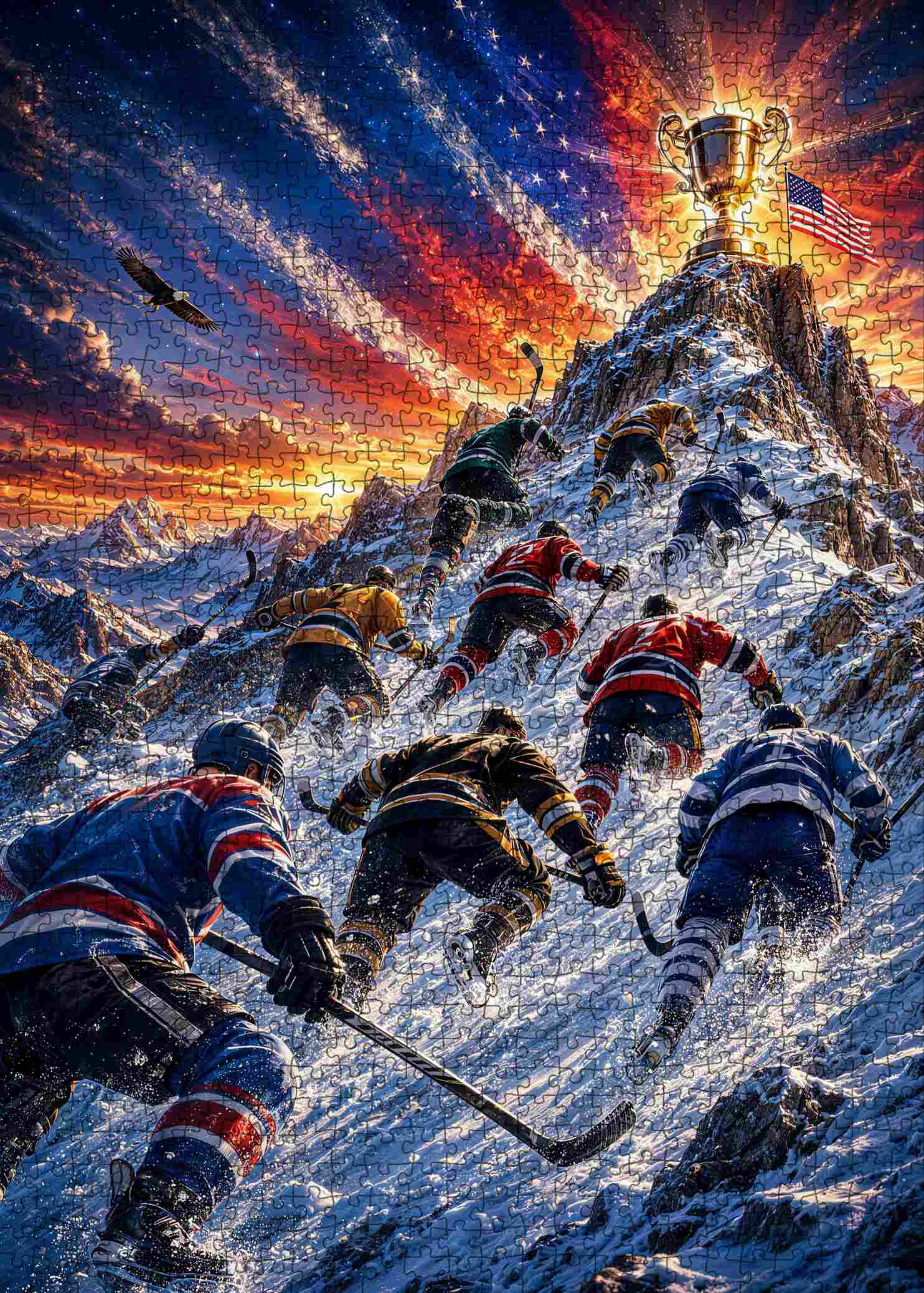 tucocoo-hockey-mountain-challenge-puzzle-1000-teile-eishockey image 2