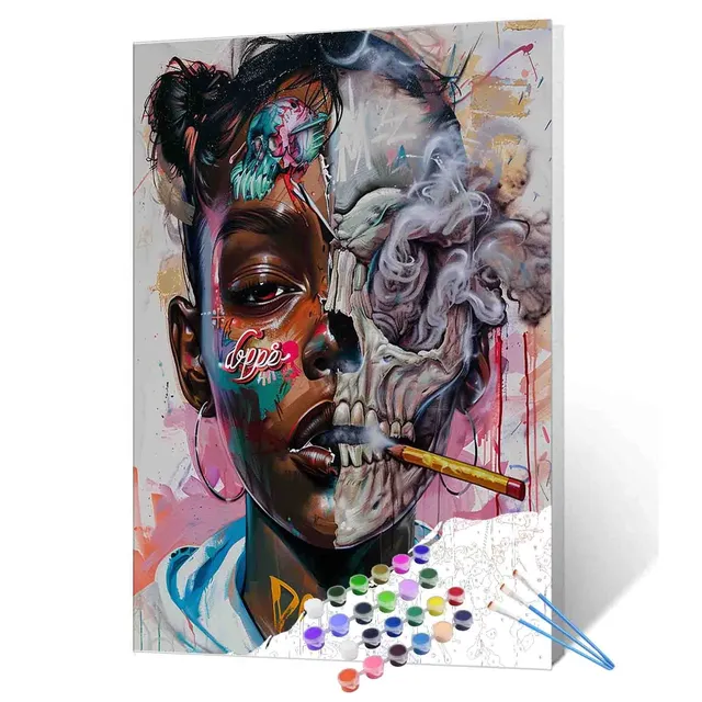 tucocoo-paint-by-numbers-street-soul-half-skull-malen-nach-zahlen-40x50 image 1