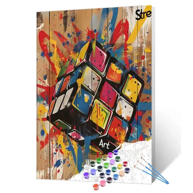 tucocoo-graffiti-rubik-s-cube-malen-nach-zahlen-40x50-ohne-rahmen image 1