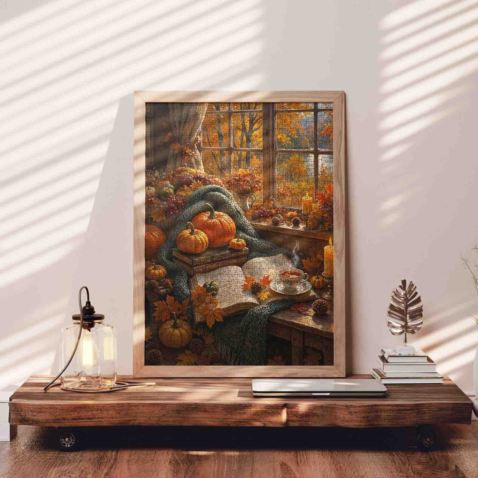 tucocoo-autumn-reading-nook-puzzle-1000-teile-herbst image 3