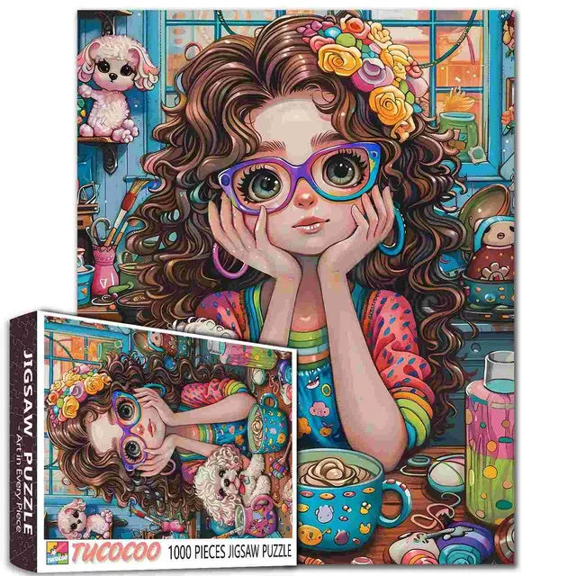 tucocoo-colorful-crafting-time-puzzle-1000-teile-bunt image 1