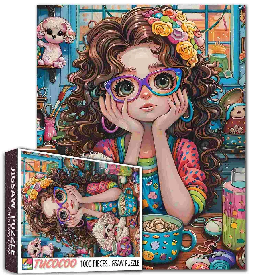 tucocoo-colorful-crafting-time-puzzle-1000-teile-bunt image 1