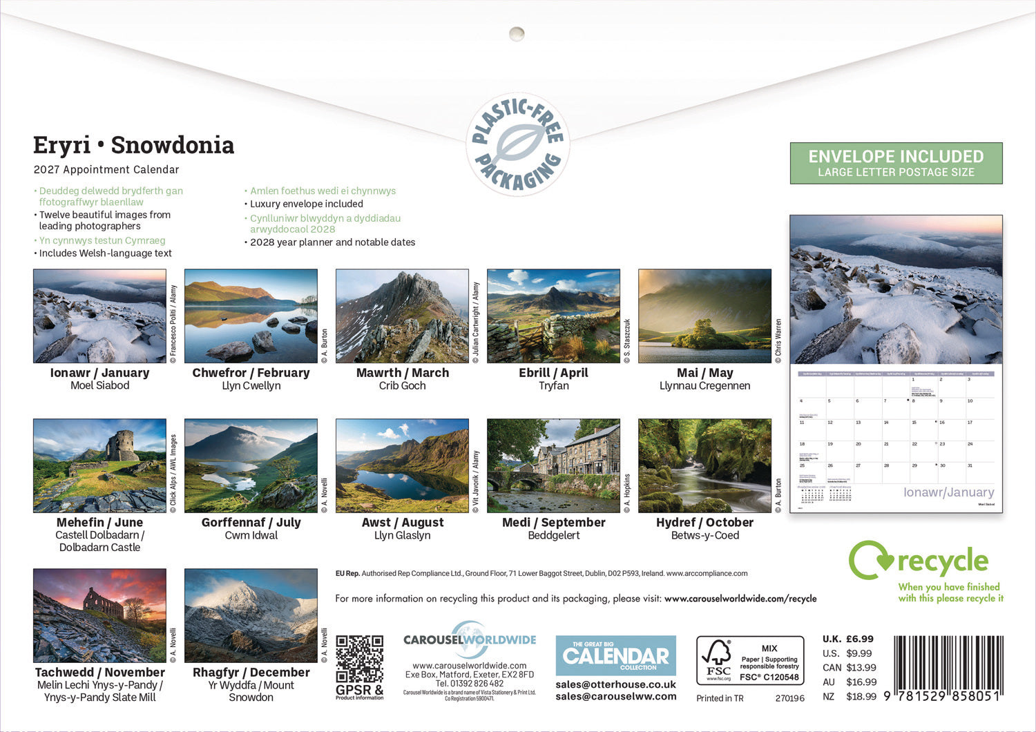 otter-house-snowdonia-a4-kalender-2027-wandkalender-landschaft image 2