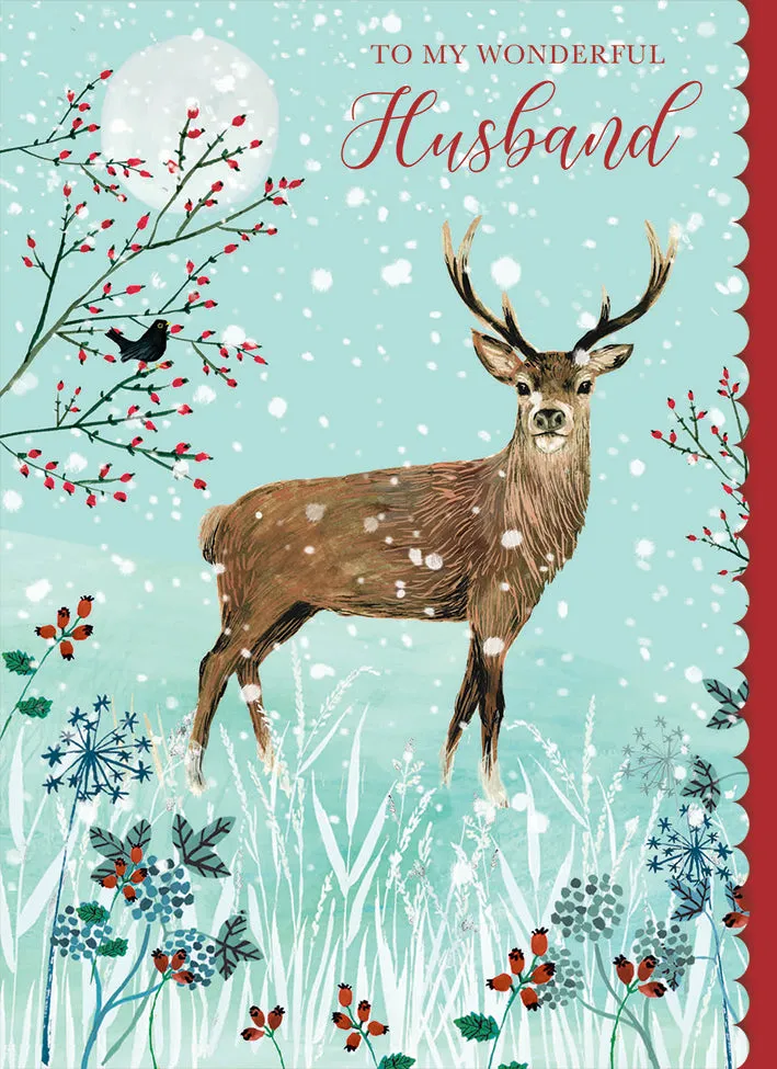 otter-house-christmas-weihnachtskarte-husband-stag-einzelkarte image 1