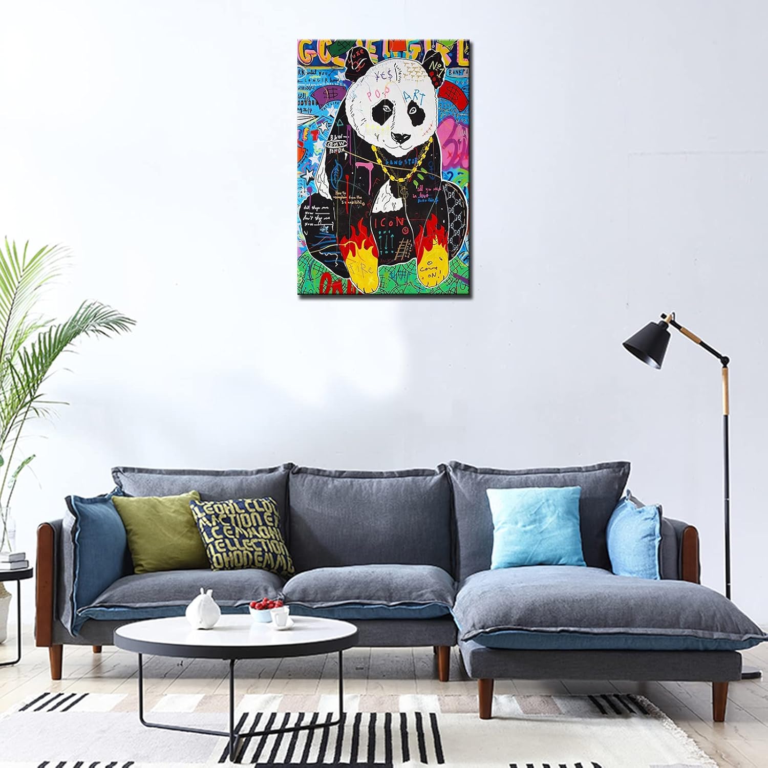 tucocoo-graffiti-panda-leinwandbild-30x40-cm-street-art image 2