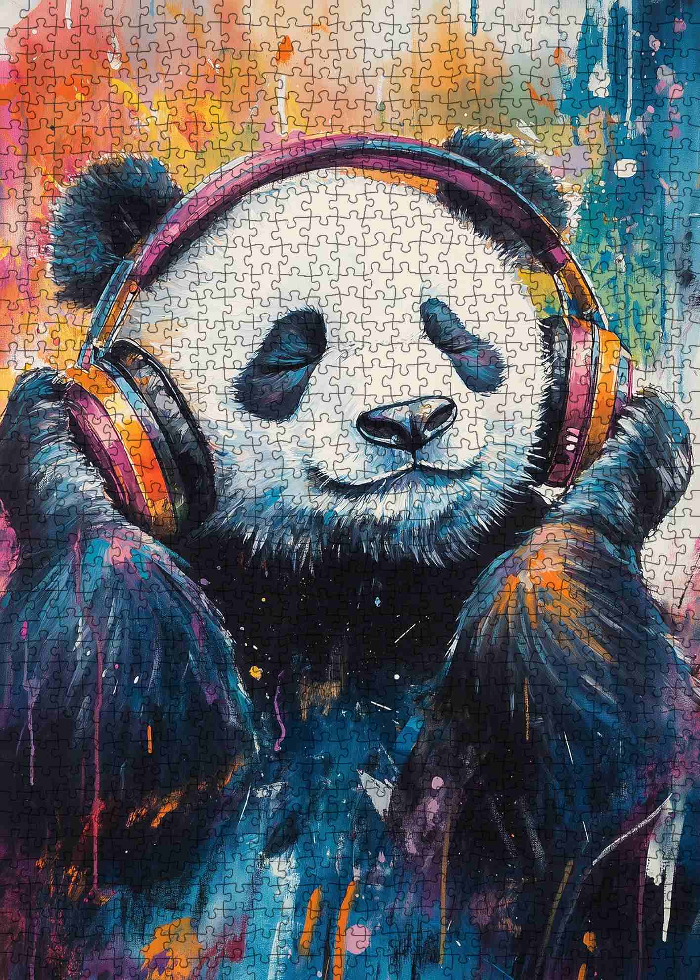 tucocoo-jigsaw-puzzles-panda-1000-teile-puzzle-musik-graffiti image 2
