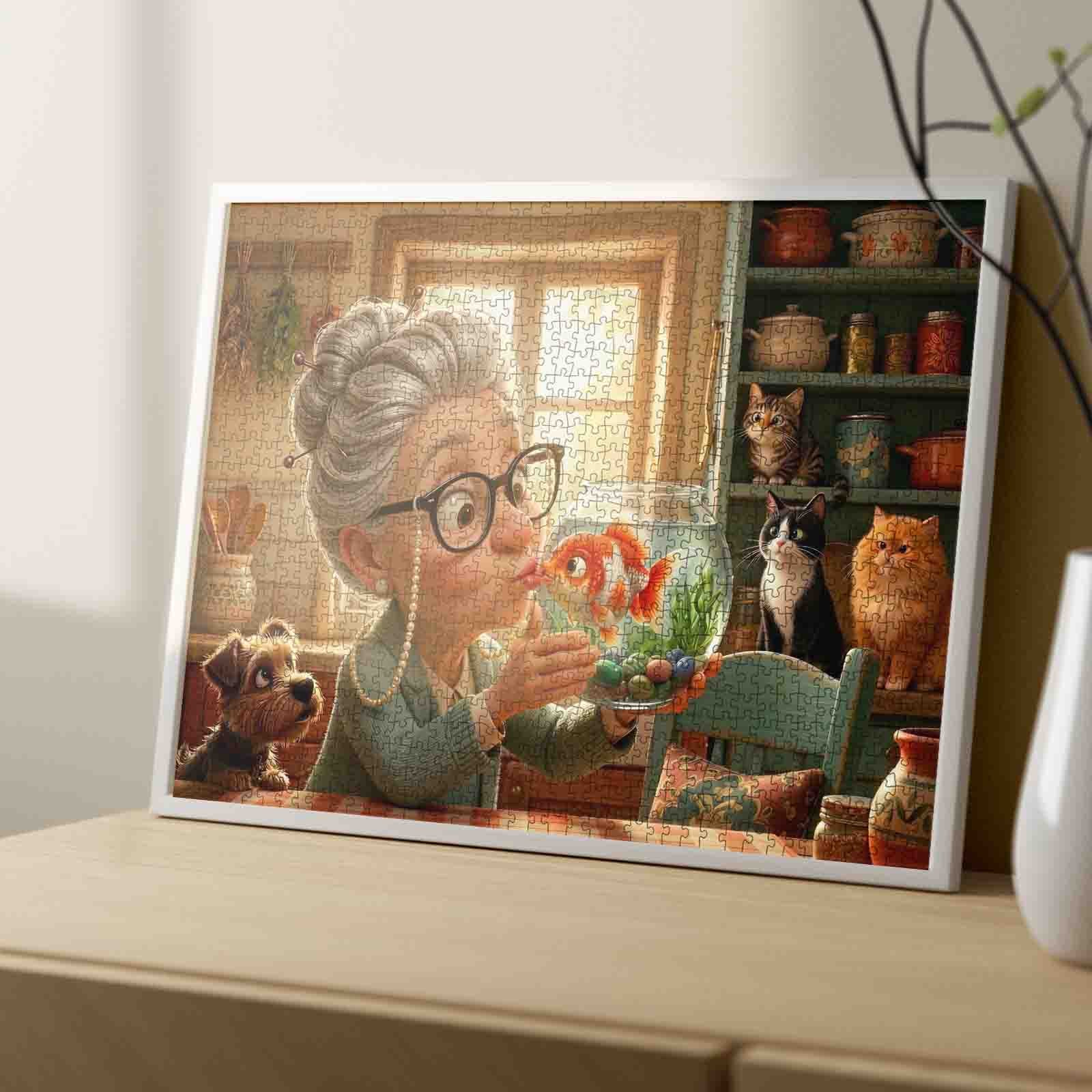 tucocoo-grandma-goldfish-kiss-puzzle-1000-teile-k-che image 4