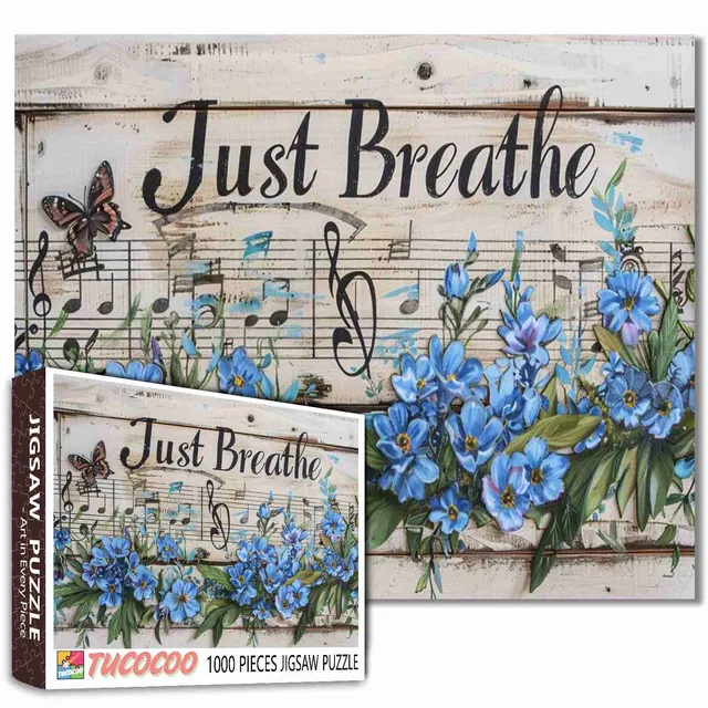 tucocoo-just-breathe-floral-puzzle-1000-teile-blumen image 1