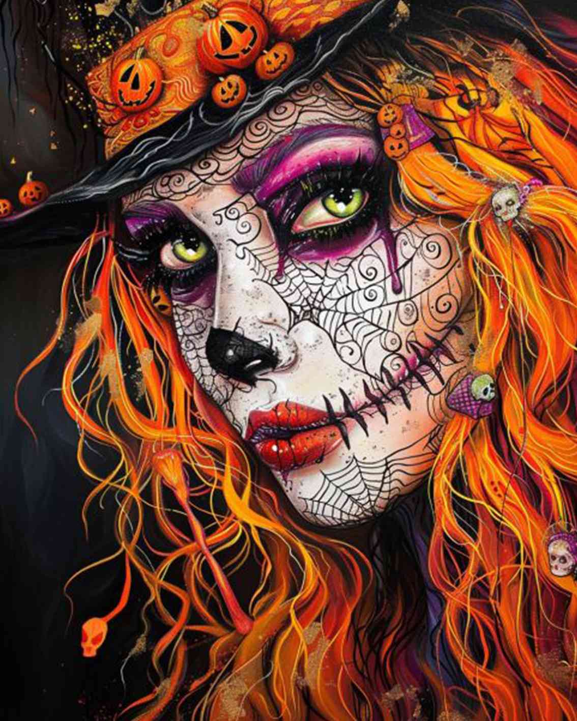 tucocoo-fiery-haired-enchantress-malen-nach-zahlen-40x50 image 2