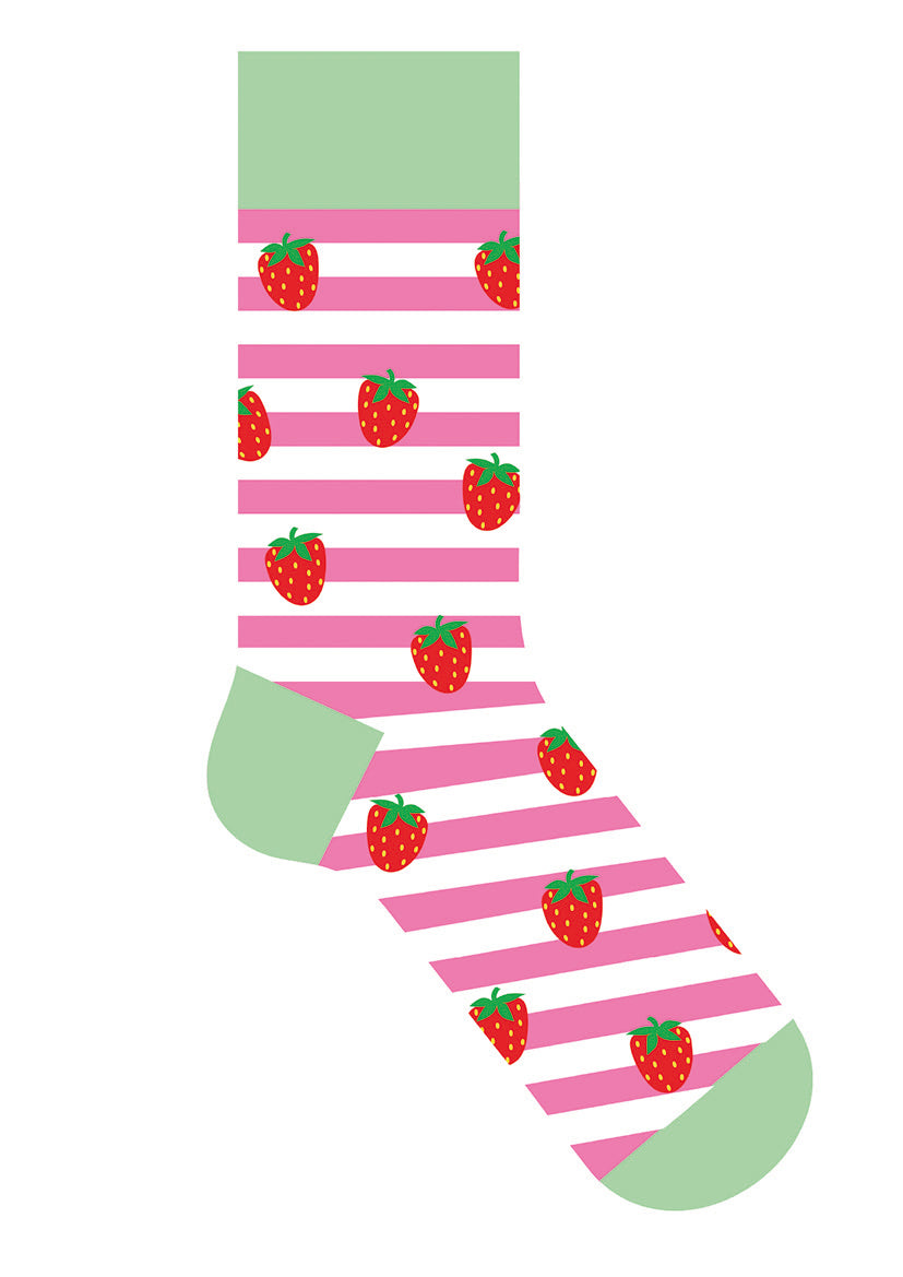 otter-house-socken-3-paare-erdbeeren-sock-it-to-em image 2