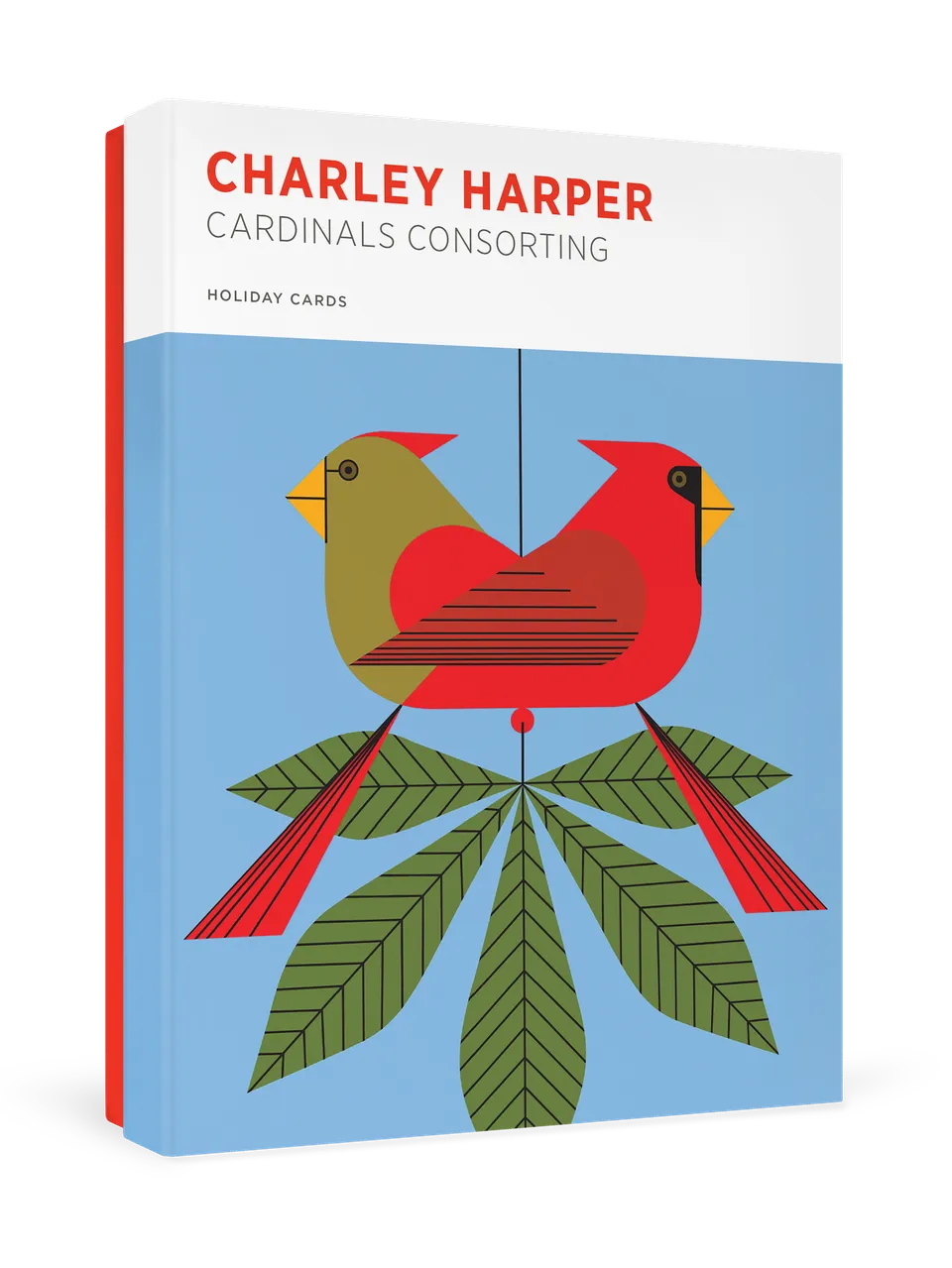 pomegranate-charley-harper-cardinals-weihnachtskarten-box-set image 1